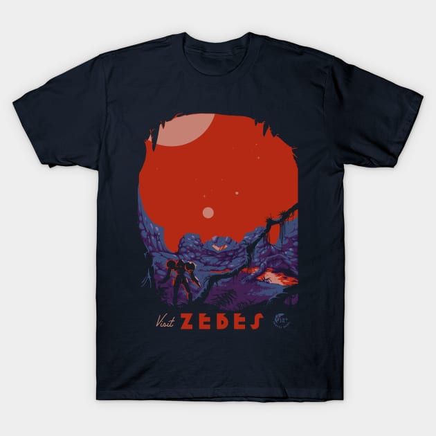 visit zebes T-Shirt by mathiole